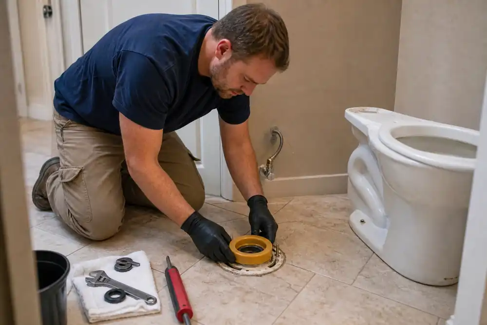 Drain cleaning in a Marysville bathroom